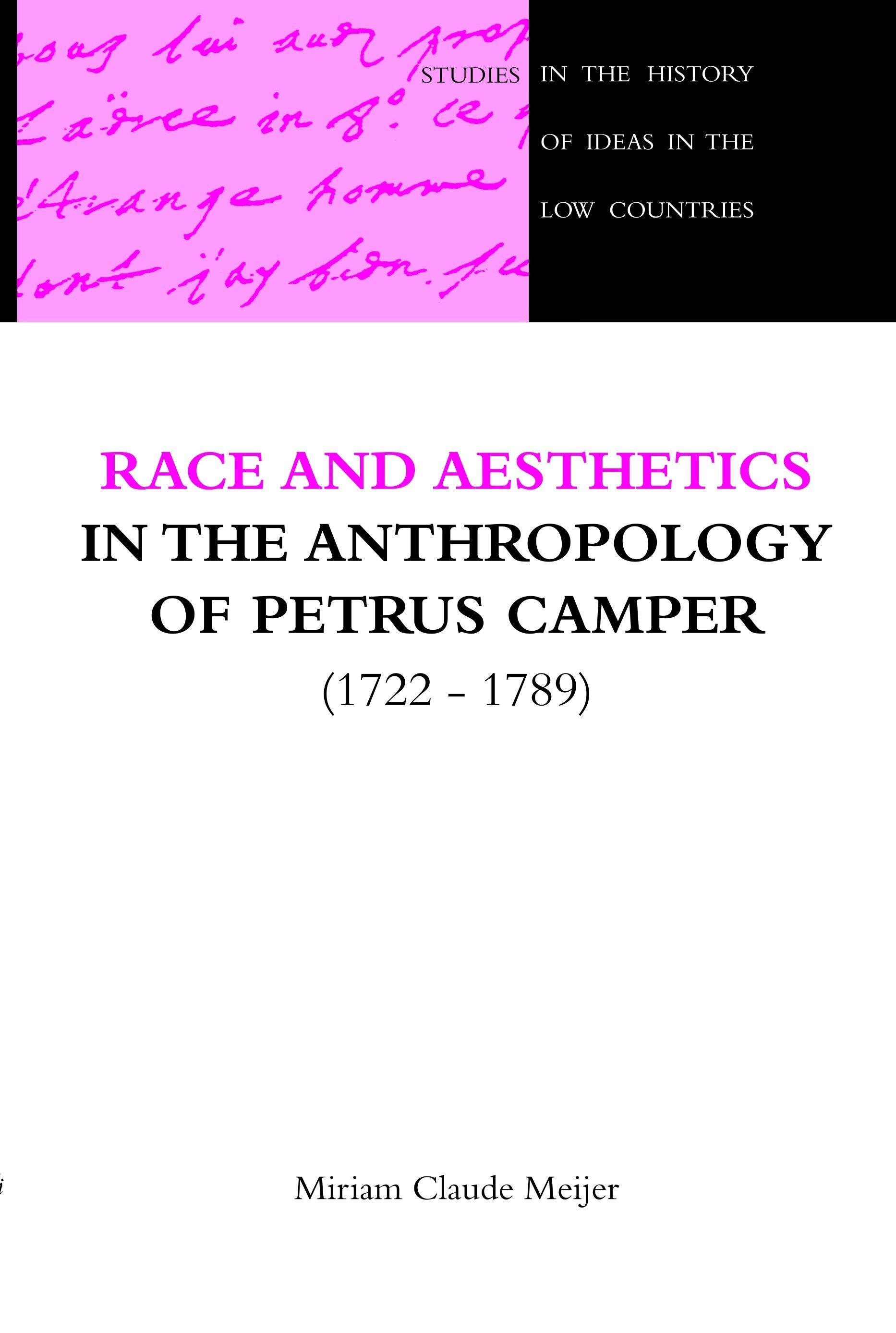 Book cover image for Race and Aesthetics in the anthropology of Petrus Camper (1722-1789) ISBN: 9789042004344